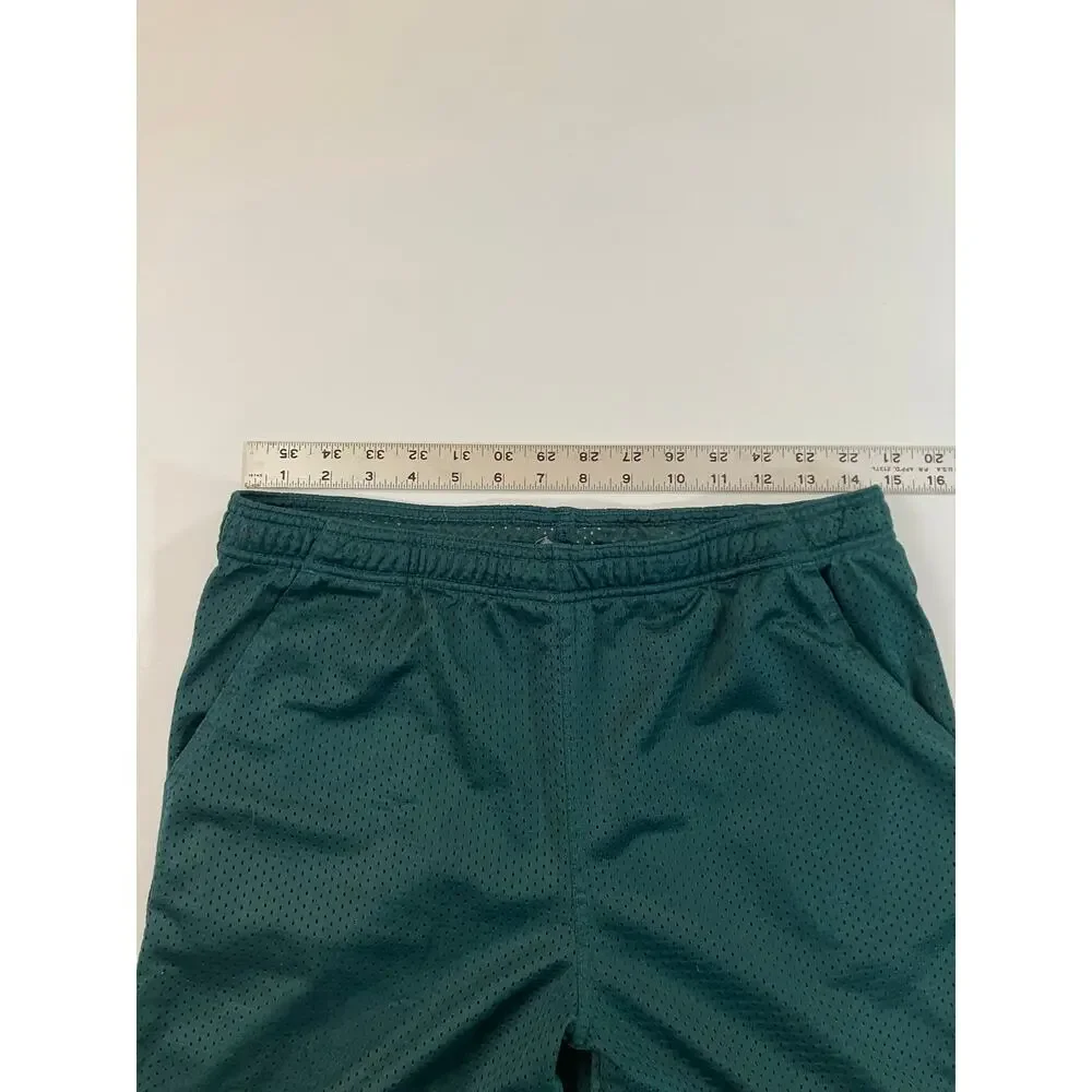 Philadelphia Eagles NFL Youth M 10/12 Green Mesh Athletic Shorts Embroidered
